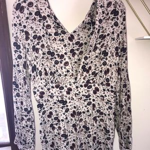 Floral jumper pant longsleeve Free People jumpsuit